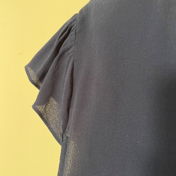 blue tunic blouse flowy top - Picture 5 of 9